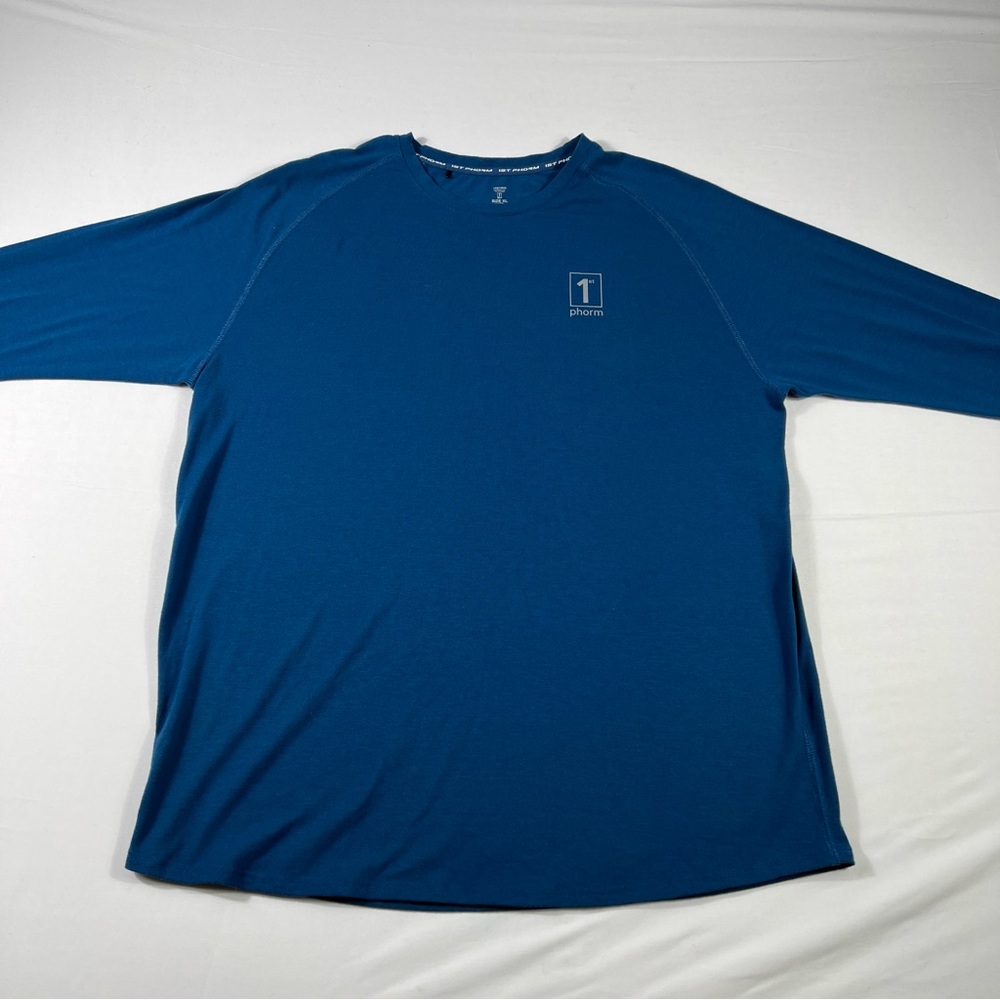 1st Phorm Crew Neck Pullover Sweatshirt Mens XL Blue Fleece Long Sleeve